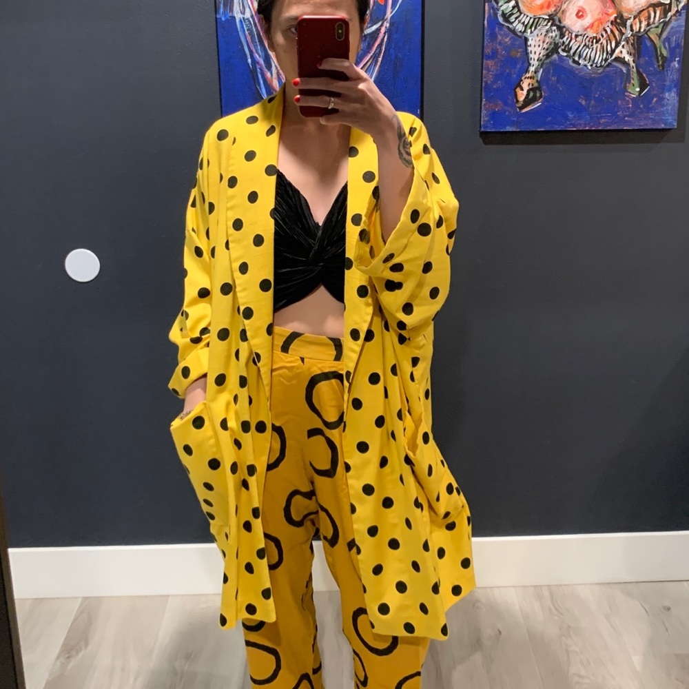 Vintage Polka Dot Kimono Jacket